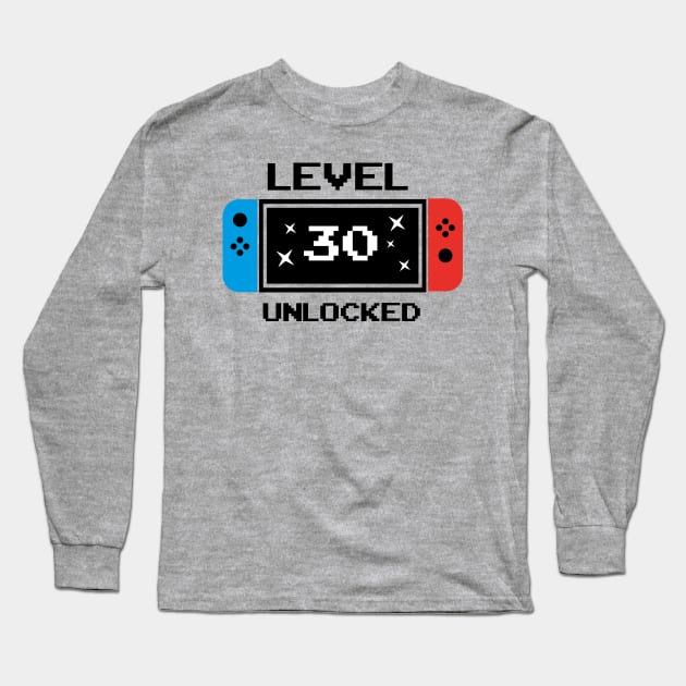 Level 30 unlocked Long Sleeve T-Shirt by Litho